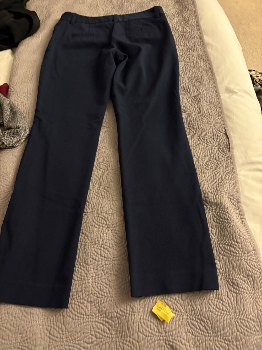 Express Navy Wide-Leg Dress Pants
